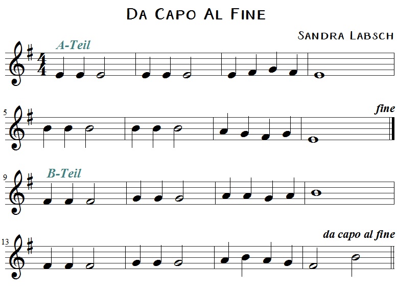 da capo al fine